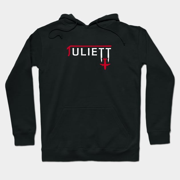 JULIETT Aviation Phonetic Alphabet Pilot Airplane Hoodie by For HerHim